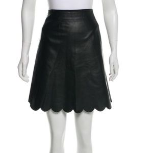 kate spade leather skirt